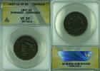 USA Large Cent Coronet Head ANACS VF-20 Details Damaged-Corroded (42) -