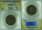 USA Large Cent Coronet Head ANACS VF-20 Details Corroded (42) -