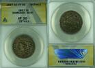 USA Large Cent Coronet Head ANACS VF-30 Details Damaged-Bent (42) -