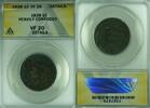USA Large Cent Coronet Head ANACS VF-20 Details Heavily Corroded (42A) -