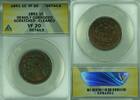 USA Large Cent Braided Hair ANACS VF-20 Dets Hvy Corroded-Scrtchd-Clnd (43) -