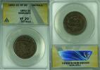USA Large Cent Braided Hair ANACS VF-20 Details Damaged (43B) -