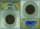 USA Large Cent Braided Hair ANACS VF-25 Details Damaged (43) -
