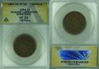 USA Large Cent Braided Hair 1c Coin ANACS VF-35 Dets Rev Lamination-Scrthd (38) -