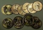 USA Dollar Mini-Roll of 15 BU Presidential Coins $1 2007-2010 Littleton Coin Co. -