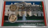 USA $1 Coin & D James Madison Presidential $1 Coins Uncirculated in Case w/COA -