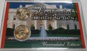 USA $1 Coin & D Andrew Jackson Presidential $1 Coins Uncirculated in Case w/COA -