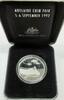 World Coins 1992 Australia $5 Int'l Year of Space Proof .925 Silver Commem Coin w/Box & COA -