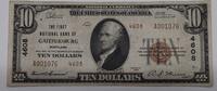 Banknoten 1929 $ $10 Nat'l Currency Ty2 1st Nat'l Bank of Gaithersburg, MD CH#4608 VF SL -