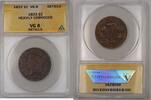 USA Large Cent Coronet Head 1c Coin ANACS VG-8 Details Heavily Corroded -