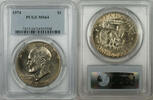 USA $1 Coin Eisenhower Ike Dollar PCGS MS64 (BR-40 J) -