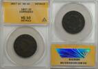USA Large Cent 1827 1c Coin ANACS VG 10 Very Good Details Corroded (B) V... 46,84 EUR prix TTC + 21,31 EUR frais d'envoi
