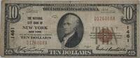 Banknoten 1929 $ 10 Ten Dollar US National Currency Nat'l City Bank of New York NY Ch#1461 -
