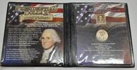 USA $1 Coin George Washington Presidential Uncirculated w/Stamp in FCM Folder -