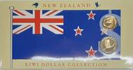 World Coins 1990 Reserve Bank of New Zealand Kiwi Dollar Collection BU in OGP -