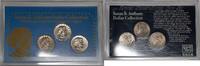 USA Dollar 1979-81 Susan B. Anthony UNC Coin Set - 3 Coins in Plastic Holder -