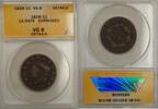 USA Large Cent Date 1c Coin ANACS VG 8 Details Corroded -