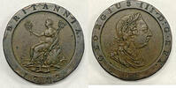 European Coins 1797 Great Britain 2 Penny Copper Cartwheel D -