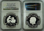 Weltmünzen 5 Dinars Tunisia Silver Proof Coin, NGC PF-68 UC, Year of the Child -