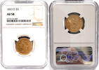 USA $5 Half Eagle 1853-D Liberty  Gold Coin NGC AU-58 Scarce Dahlonega C... 9018,35 EUR  + 21,47 EUR frais d'envoi