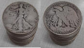 USA Half Dollar 1935-D Walking Liberty  Roll 20 Circulated 90% Silver Co... 386,50 EUR  + 21,47 EUR frais d'envoi