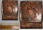 Exonumia 1960 C. 1960's H. Alvin Sharpe Studio Trial Copper Plate Cherok... 425,15 EUR  + 21,47 EUR frais d'envoi