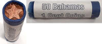 Weltmünzen 1 Cent 1998 Bahamas  BU Coins w/Starfish - Roll of 50 in Wrap... 81,59 EUR  + 21,47 EUR frais d'envoi