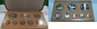 World Coins 1977 Cook Islands 8 Coin Proof Set w/$5 Silver in Original Franklin Mint Case -