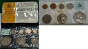 World Coins 1970 New Zealand Uncirculated 7 Coin Set Queen's Royal Visit In Original Folder -