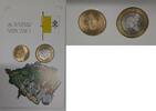 European Coins Vatican City 2 Piece UNC Souvenir Set - Pope John Paul II in Original Card -