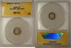 European Coins 1836 Great Britain 2 Pence 2P Silver Coin Maundy ANACS MS-62 -