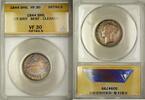 European Coins 1844 Great Britain 1S Shilling Silver Coin ANACS VF-30 Details Cleaned Bent -