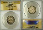 European Coins 1868 Die 12 Great Britain Shilling Silver Coin ANACS VF-25 Details Clnd. Residue -
