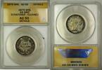 European Coins 1875 Die 50 Britain Shilling Silver Coin ANACS AU-50 Details Cleaned Scratched -