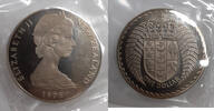 World Coins 1975 Elizabeth II New Zealand Proof $1 Coin in Plastic -