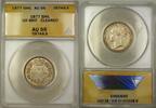 European Coins 1877 Great Britain Die 11 1S Shilling Silver Coin ANACS AU-55 Details Cleaned -