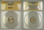European Coins 1907-A Germany 5PF Five Pfennings Coin ANACS MS-64 -