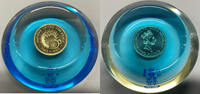 European Coins 1995 2 Pounds 50th Anniversary of United Nations Coin in Royal Mint Paper Weight -