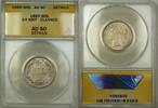 European Coins 1885 Great Britain 1S Shilling Silver Coin ANACS AU-50 Details Cleaned -