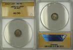 European Coins 1835/4 Overdate Great Britain 1.50P 1 1/2 Pence Silver Coin ANACS AU-50 -