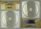 European Coins 1885 Great Britain Queen Victoria Maundy 1P Penny Silver Coin ANACS MS-62 -