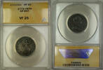 European Coins 1773 England Great Britain One Farthing Copper Coin ANACS VF-25 -