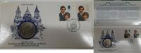 European Coins 1981 Great Britain BU One Crown/FDC Royal Wedding Prince Charles & Lady Diana -
