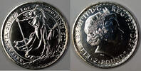 European Coins 2014 Brittannia Silver 2 Pounds Uncirculated Coin -