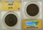 European Coins 1870 Paraguay 4 Centesimos Coin ANACS EF-40 -