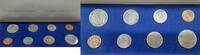 European Coins 1977 Belgium 8 Coin BU Set W/Legends in Dutch & French In Case -