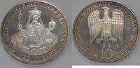 European Coins 1990-F Germany 10 Mark Silver Coin Death of Friedrich I/Barbarossa Toned Proof -