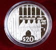 World Coins 2002 Fiji $20 Platinum Proof Coin Westminster Abbey Commemorative W/Case & COA -
