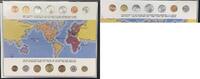World Coins Foreign Coin Collection Lot of 14 Coin From Around The World-In Display Case -