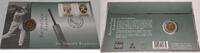World Coins 1997 Australia Sir Donald Bradman Commemorative $5 UNC Coin w/Stamps in FDC -